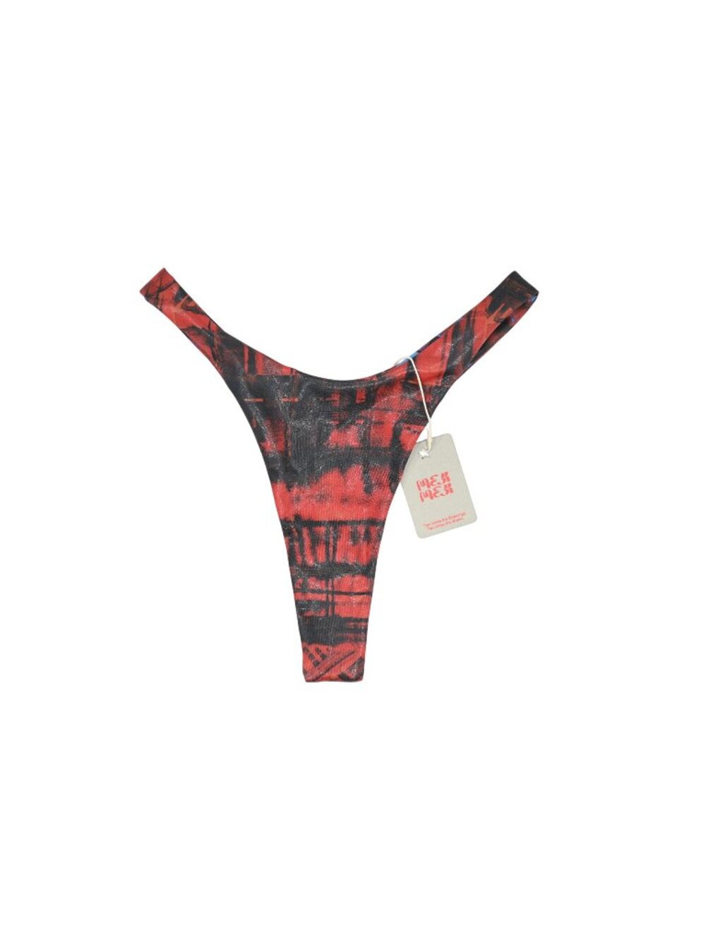 Meji Meji Reversible Bikini Bottoms in Red